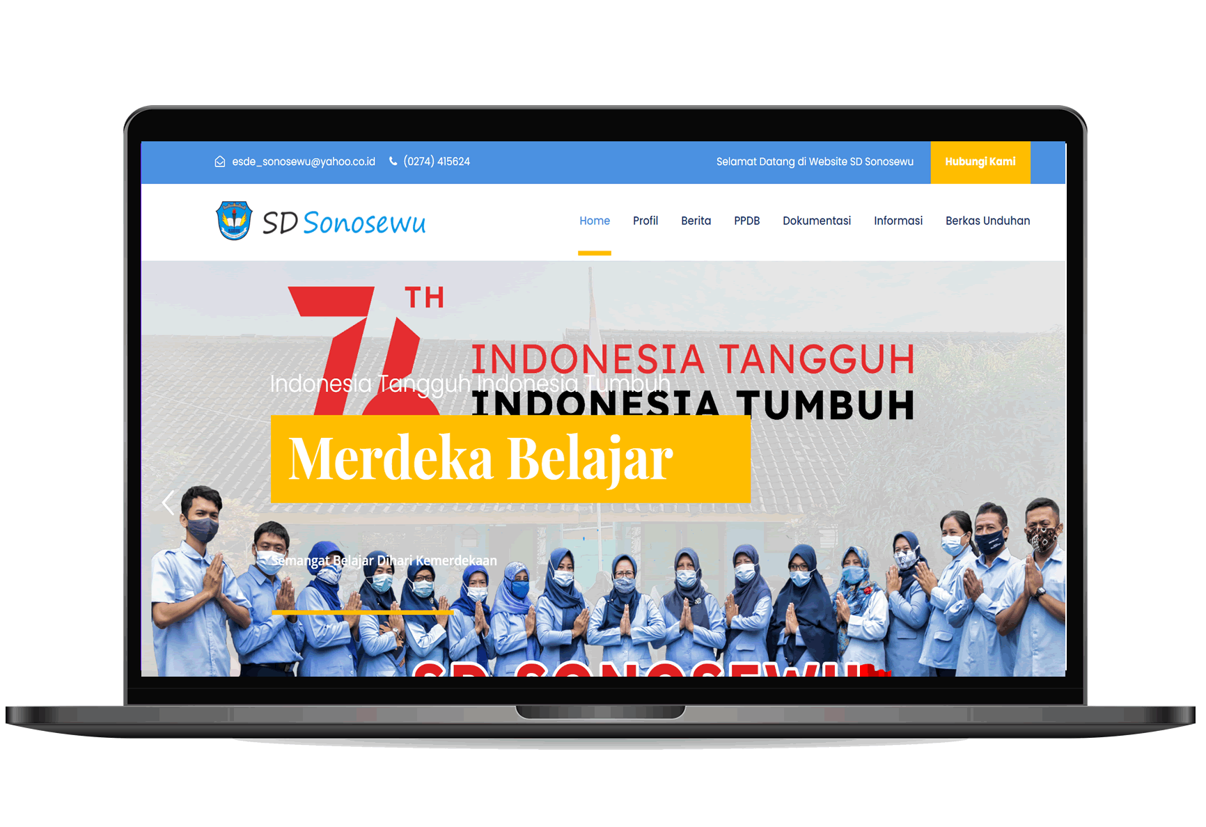 Website Informasi Sekolah - SD Sonosewu