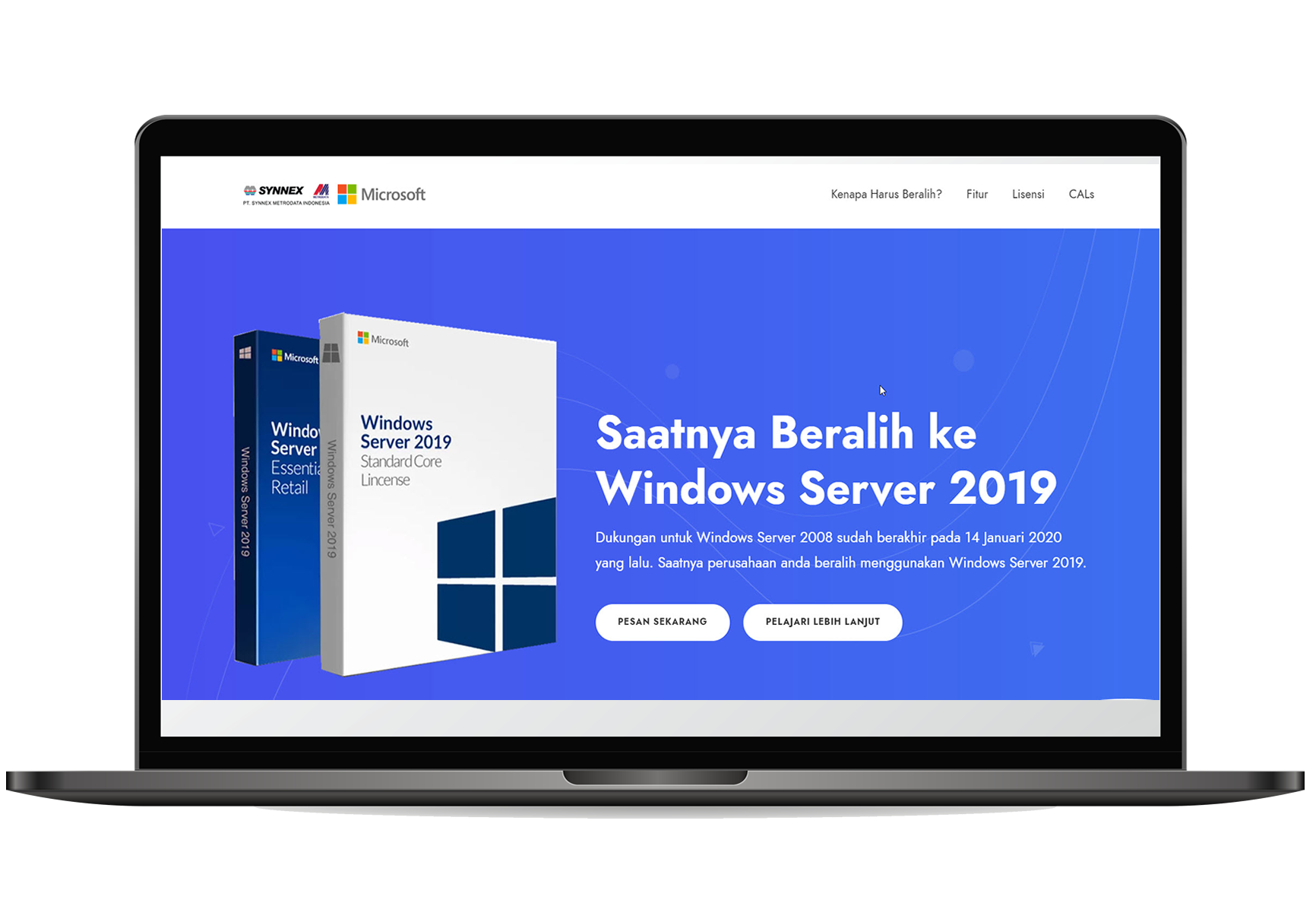 Landing Page Produk - PT Synnex Metrodata Indonesia